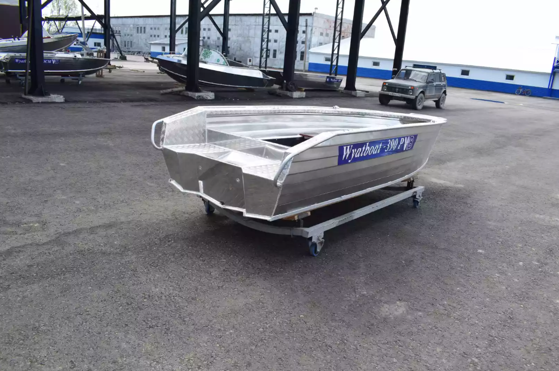 Алюминиевая лодка Wyatboat-390Р Увеличенный борт в Новоуральске