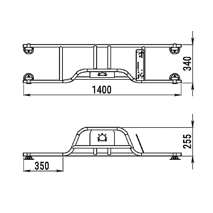 Стойка рулевая с бортовым креплением малая в Новоуральске