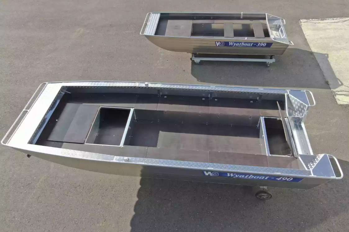 Алюминиевая лодка Wyatboat-490 Jonboat в Новоуральске