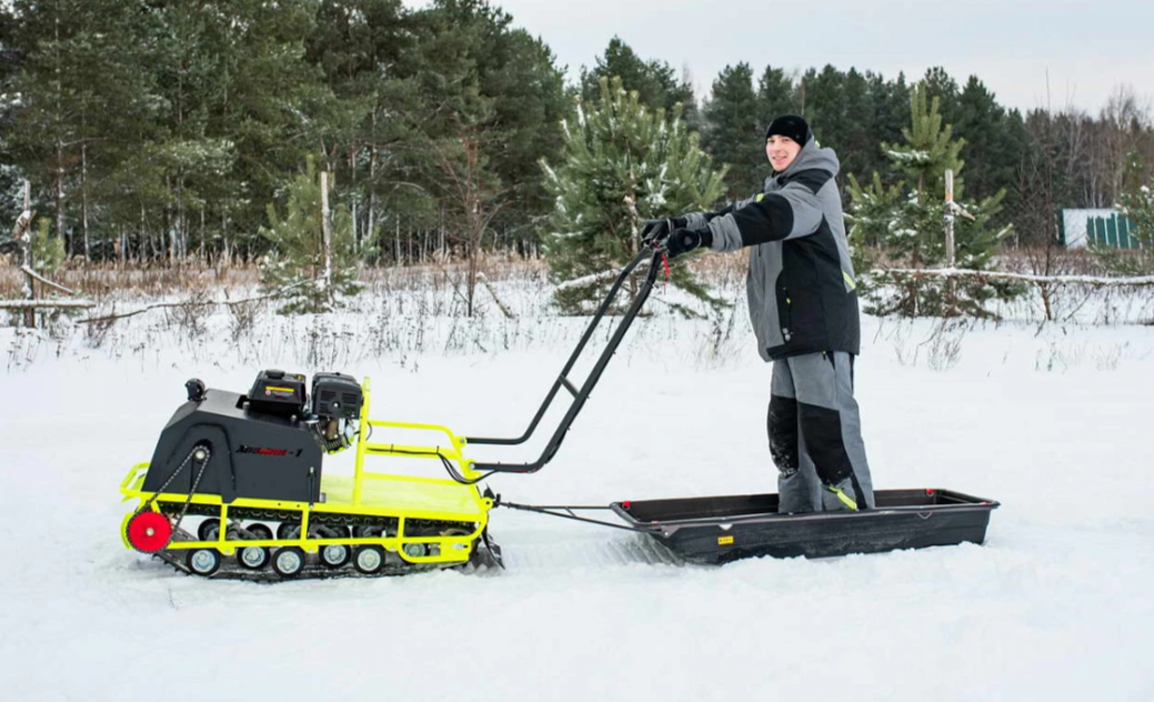 Мотобуксировщик Бурлак ХОЗЯИН-1 (капот металл) в Новоуральске