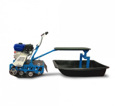 Мотобуксировщик НЕВА МС-1К с санями и сиденьем в Новоуральске