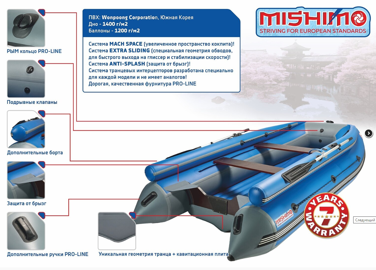 КОМПЛЕКТ ЛОДКА MISHIMO FAMILY LITE 370 + МОТОР 9,9 (15) Л.С. в Новоуральске