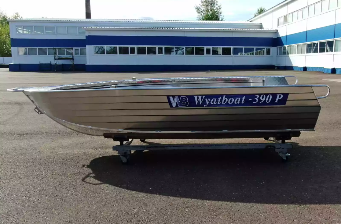 Алюминиевая лодка Wyatboat-390РМ увеличенный борт в Новоуральске