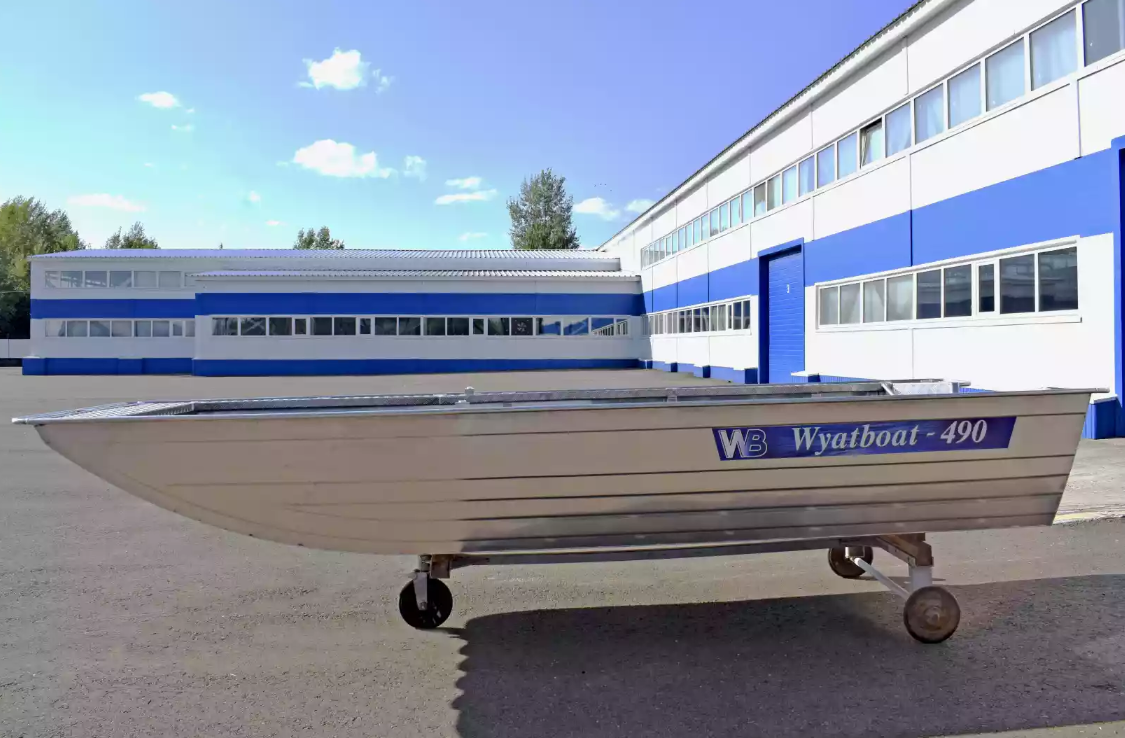 Алюминиевая лодка Wyatboat-490 Jonboat в Новоуральске