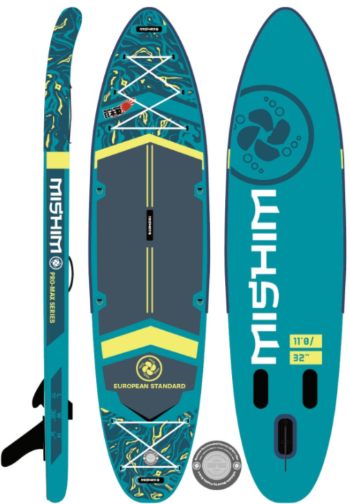 SUP (САП) Доска MISHIMO PRO-MAX Light Teal 12,6’ (385см) в Новоуральске