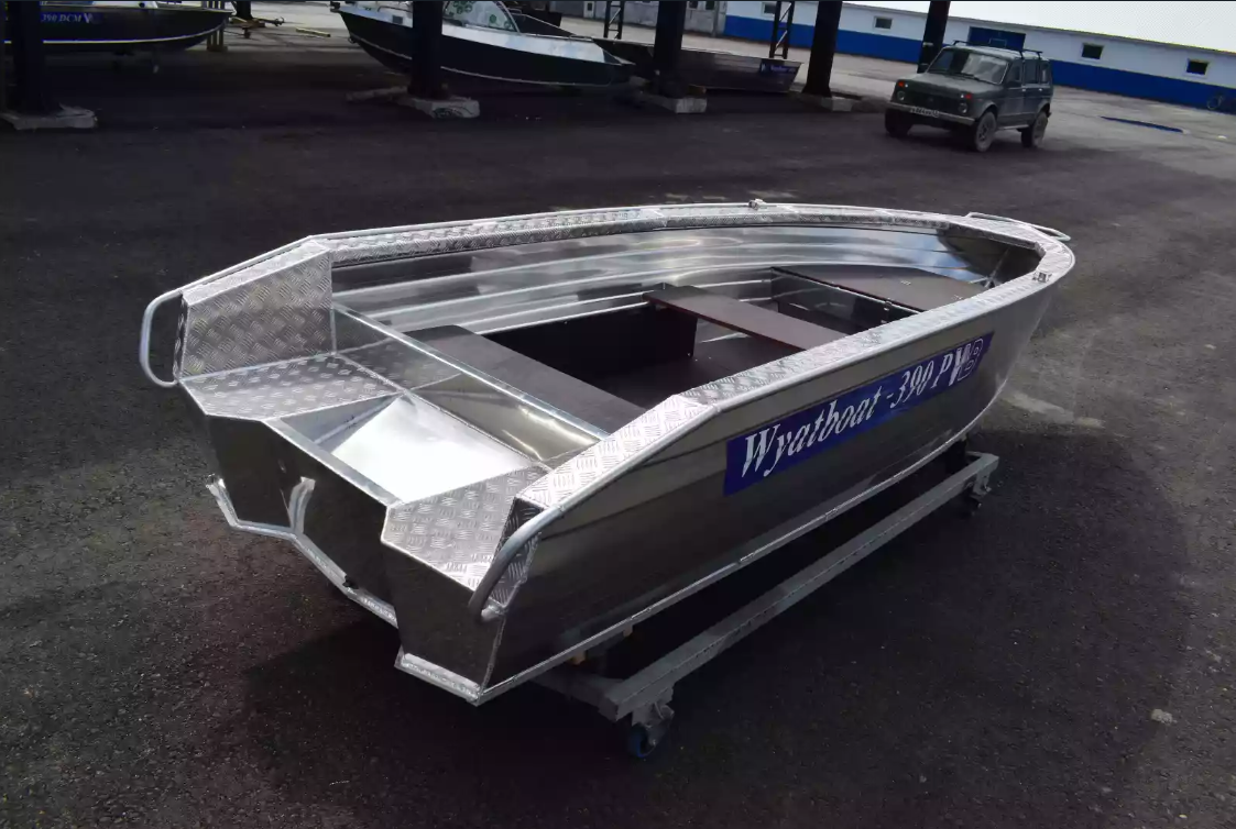 Алюминиевая лодка Wyatboat-390Р Увеличенный борт в Новоуральске