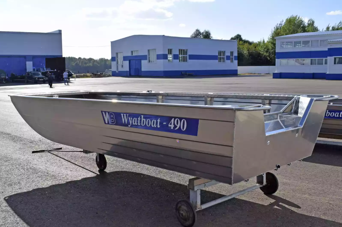 Алюминиевая лодка Wyatboat-490 Jonboat в Новоуральске