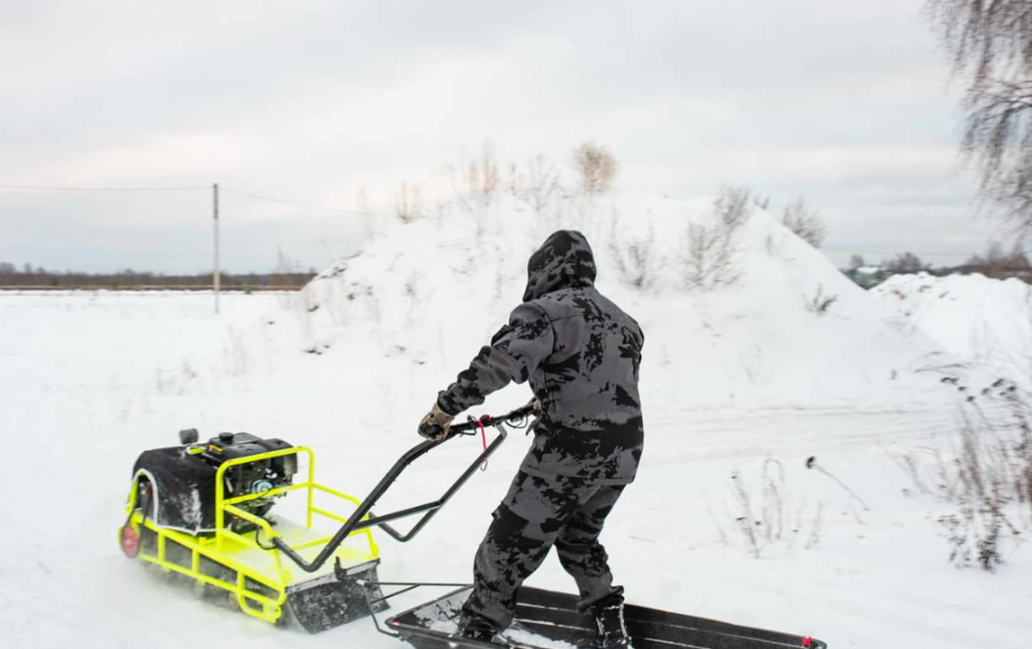 Мотобуксировщик Бурлак ХОЗЯИН-1 (капот металл) в Новоуральске