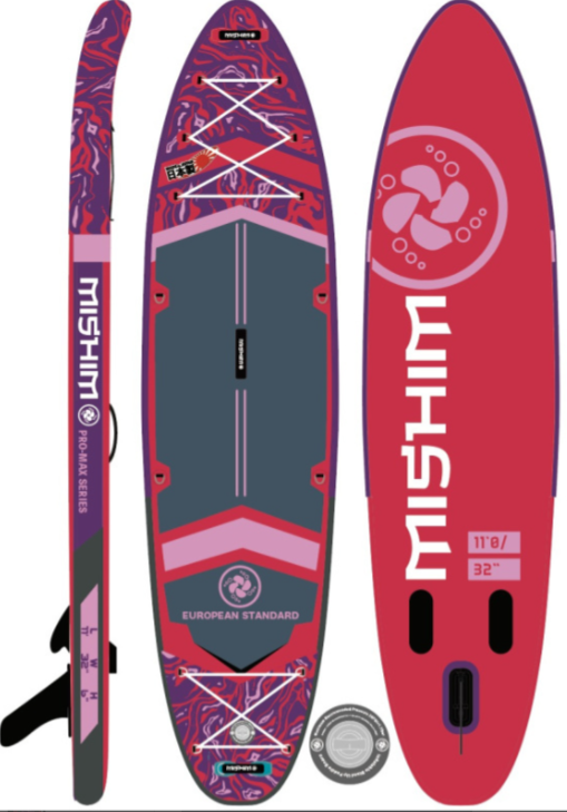 SUP (САП) Доска MISHIMO PRO-MAX Viva Magenta 10.8’ (330см) в Новоуральске