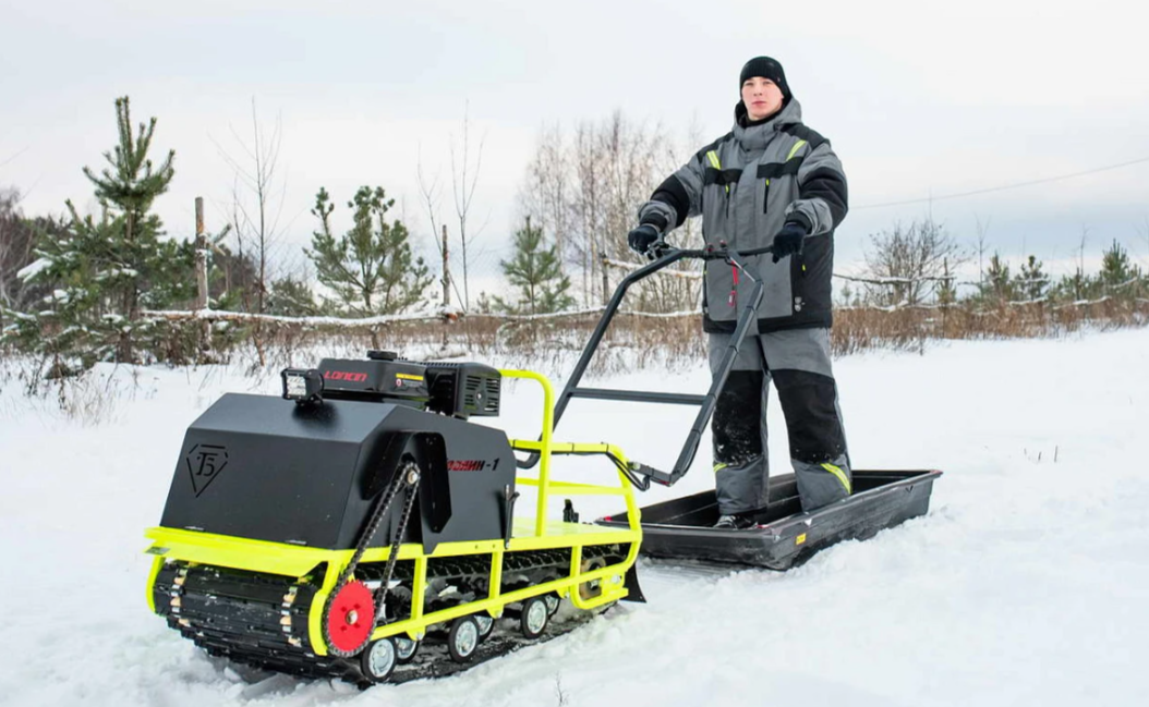 Мотобуксировщик Бурлак ХОЗЯИН-1 (капот металл) в Новоуральске