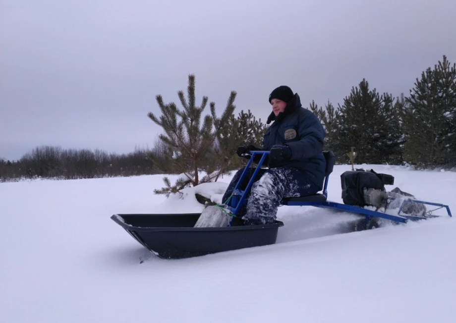 Мотобуксировщик толкач Альбатрос-XL8 с модулем. С фарой, склизы в Новоуральске