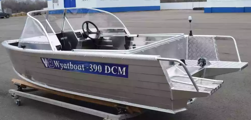 Алюминиевая лодка Wyatboat-390 DCM Увеличенный борт в Новоуральске