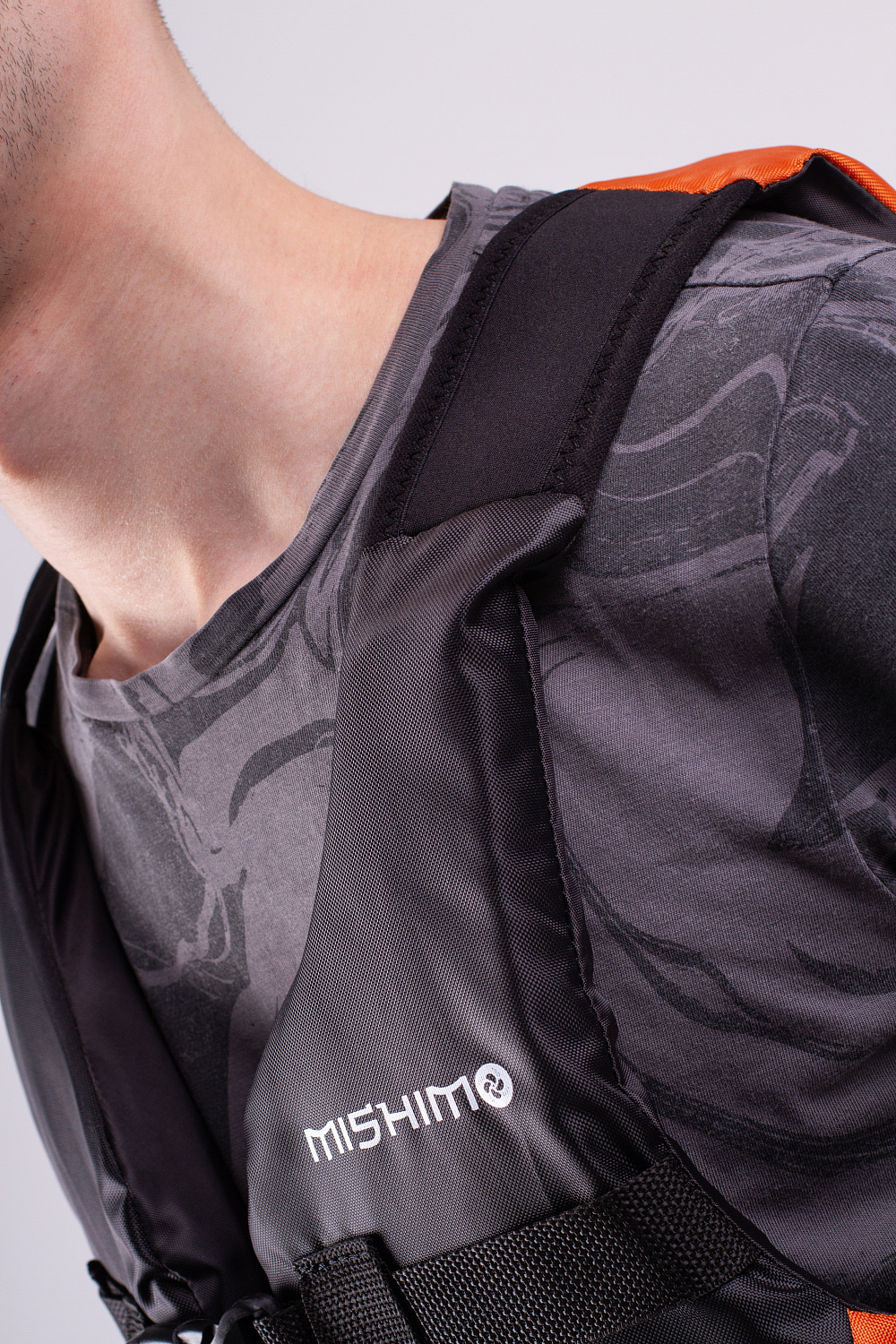 Жилет спасательный MISHIMO PRO Премиум качества Черно-оранжевый в Новоуральске