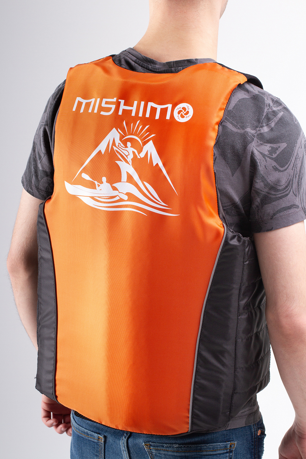 Жилет спасательный MISHIMO PRO Премиум качества Черно-оранжевый в Новоуральске